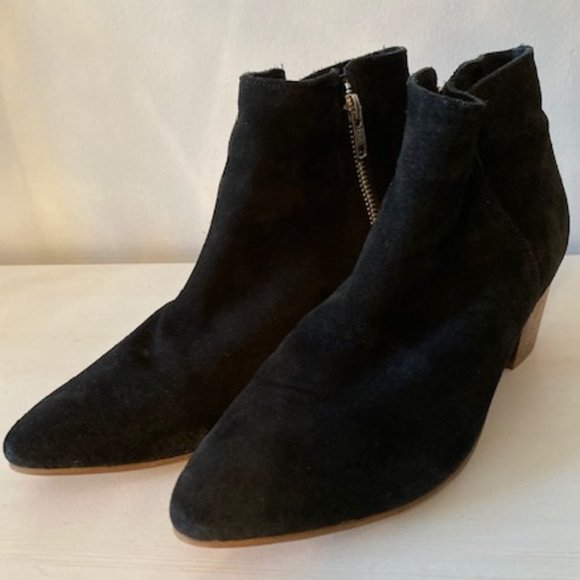 Black Leather Ankle Boots - Picture 11 of 12